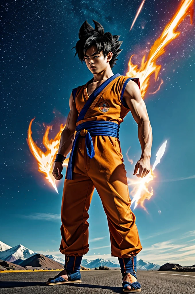 Son goku who finds himself on the road to go to the northern kaioshin