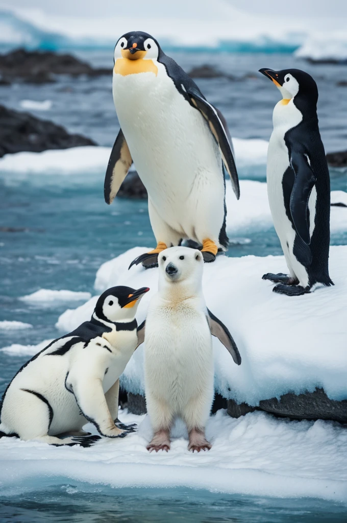 Penguin and Polar Bear