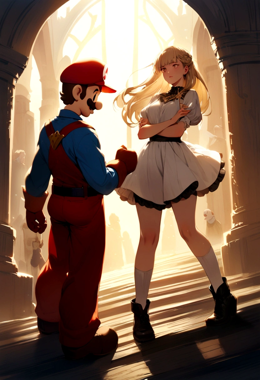 Claudia and Mario waiting for Eloa