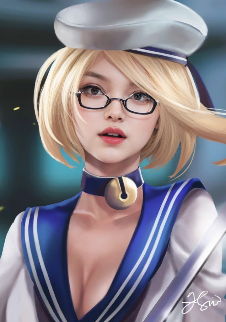 (female:1.2), 8k, ultra hd, ultra detailed texture, hyper realistic, masterpiece, detailed texture, detailed face, detailed skin, detailed lighting, (photorealistic:1.5), best quality, beautiful lighting, cinematic lighting, professional lighting, ultra highres, realistic, detailed hair, real hair, high quality, (realskin:1.5), extremely detailed, finely detail, ultra-detailed, 1girl, solo, elf, pointy ears, standing, demon horns, forehead protector, (red eyes:1.5), v-shapped eyebrow, lips, red lips, evil smile, nose, make up, pretty, beautiful, cute face, long hair, blue hair, high ponytail, large breasts, cleavage, armpit, navel, stomach, black armor, pauldrons, bare shoulders, shoulder armor, thigh high, sleevless, detached sleeves, breastplate, gauntlets, karina \(mobile legends\), depth of field, looking aways, white skin, skin tight, amazing pose, outdoors, glowing, dark view, blurry background