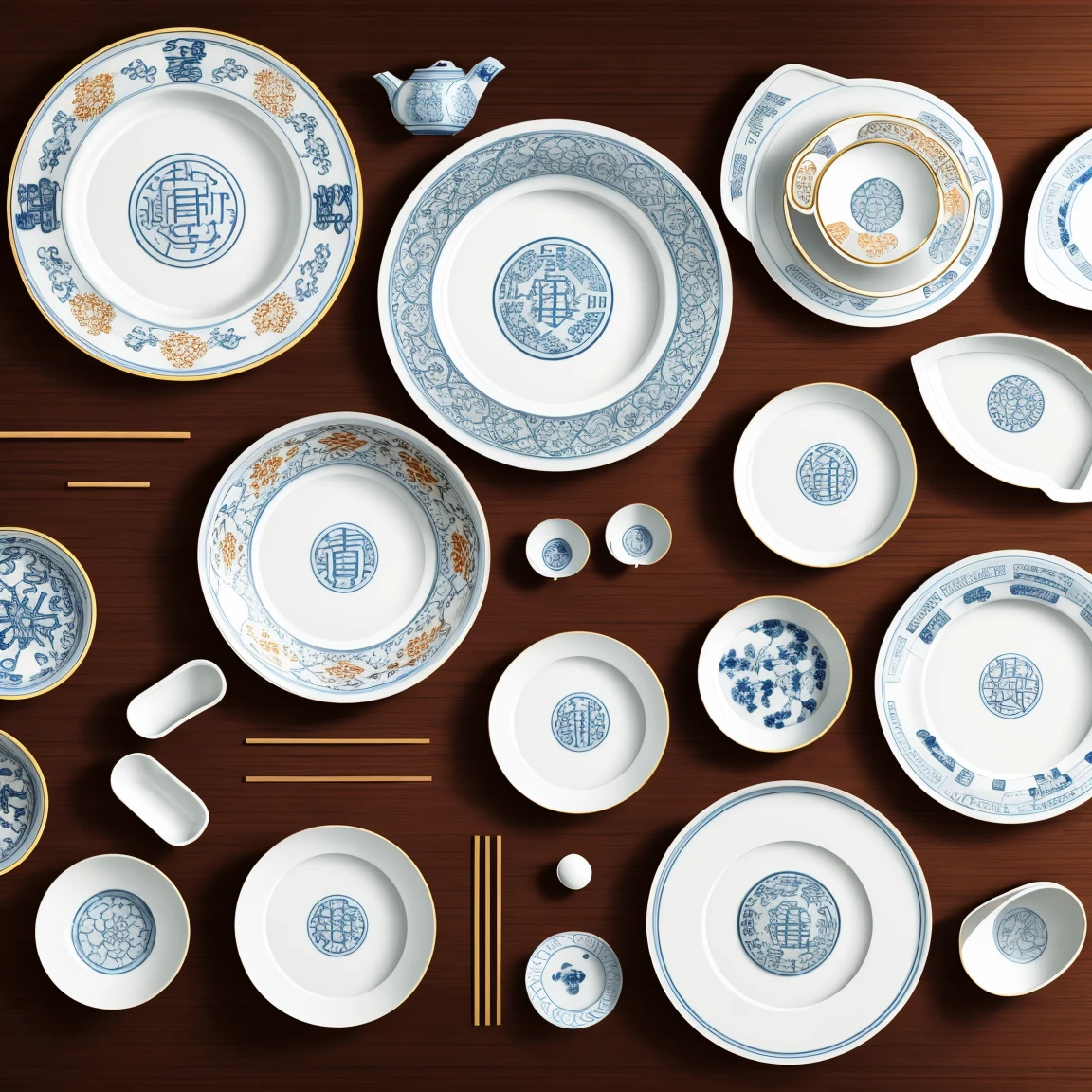 chinese style porcelain pattern