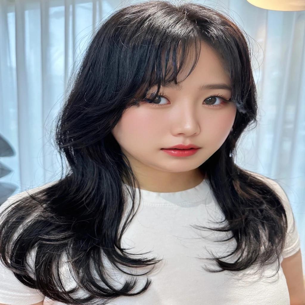Best Quality, 8k, Masterpiece, (Portrait: 1.3), (photo realistic:1.4), (hyper realistic:1.4), Sharp Focus, looking at viewer, (smoother lighting:1.1), (increase cinematic lighting quality:0.9), realistic lighting, backlighting, light on face, ray trace, (brightening light:1.2), (Increase quality:1.4), sharp detail, (best quality real texture skin:1.4), finely detailed eyes, black_eyes, finely detailed face, 25 year old Korean woman,
pretentious_face