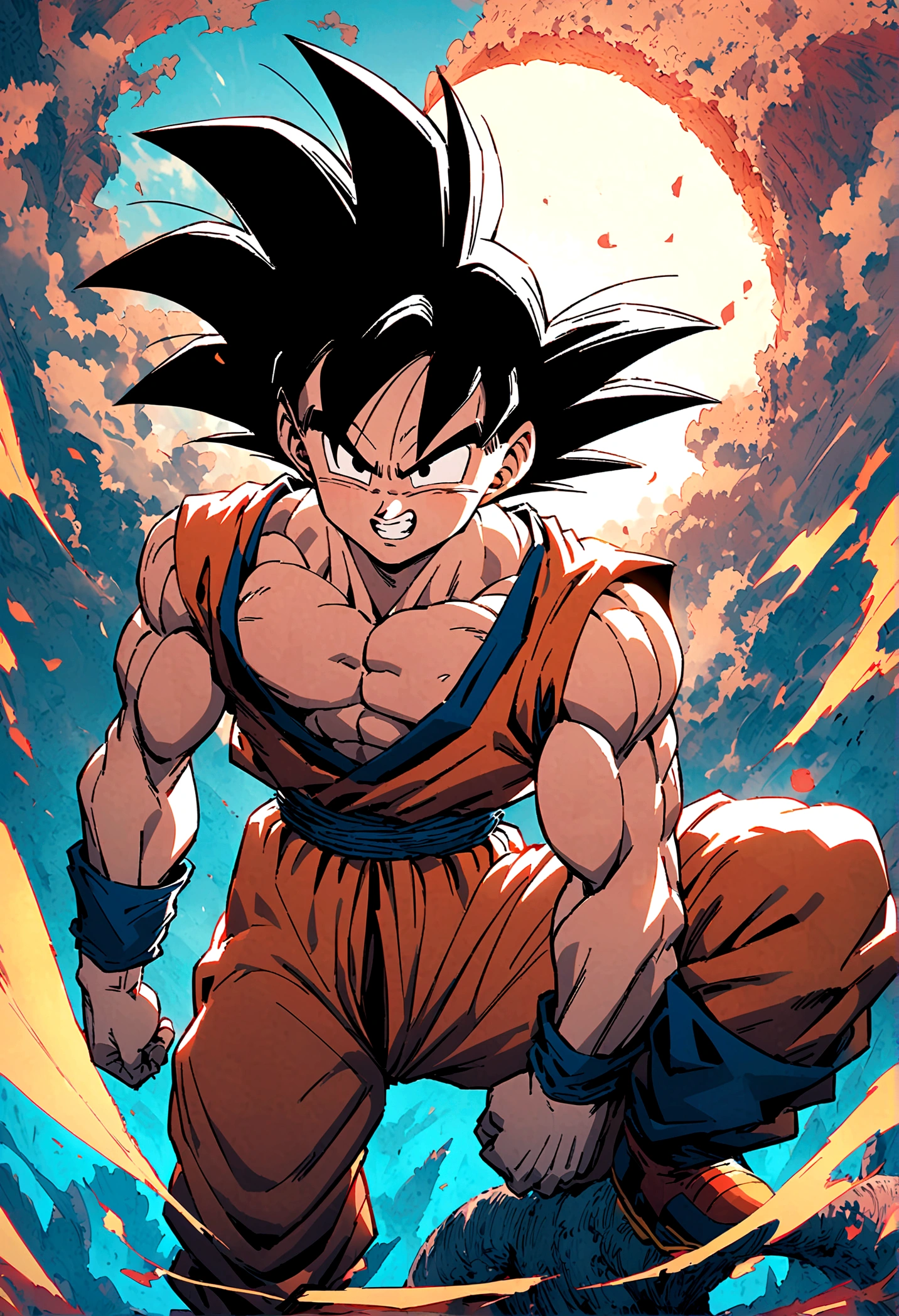 Goku is crazy (Dragon Ball) naked