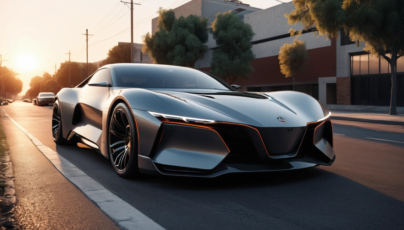 (intrincated details:1.2), (photorealistic), (masterpiece), (photography), cinematic lighting,
cyborg car, street, car, ground vehicle, motor vehicle, no humans, scenery, solo, vehicle focus, sunset