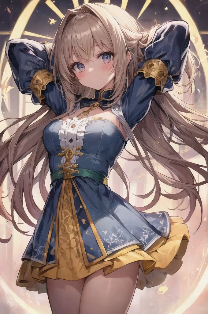 Highest quality, Super detailed,1 Girl, Put your arms behind your head,