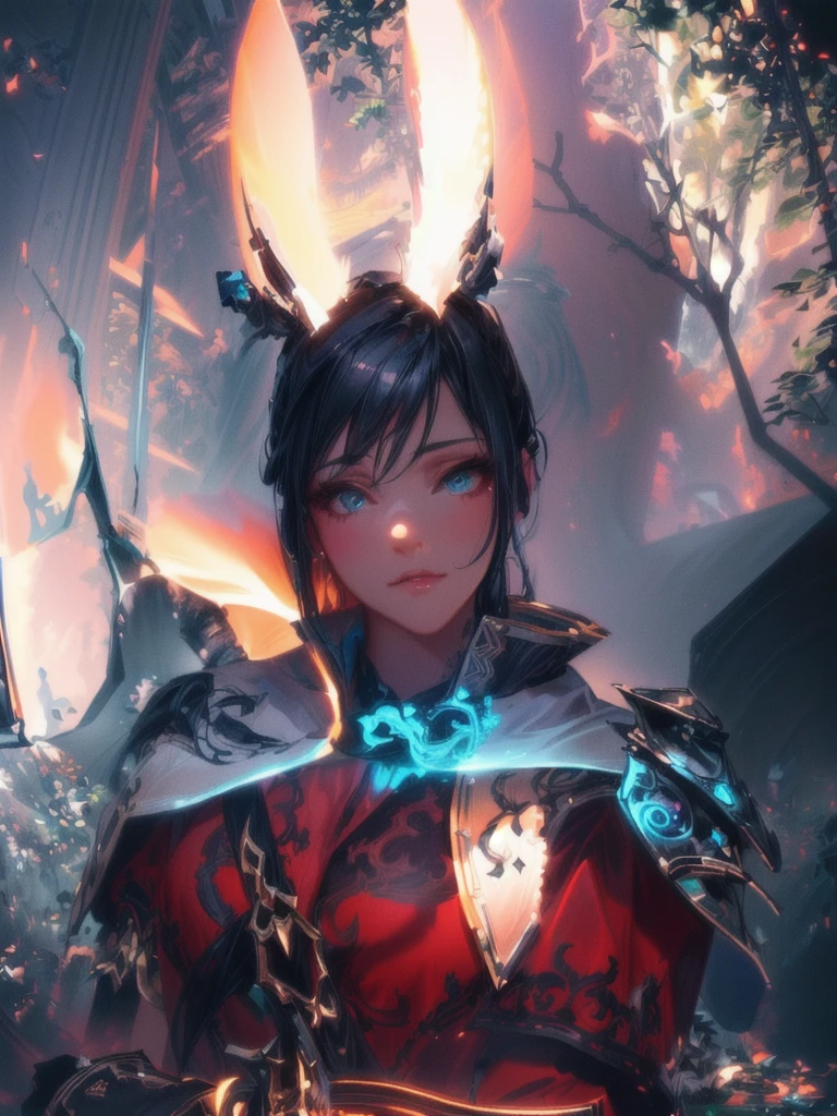 masterpiece, best quality, (extremely detailed CG unity 8k wallpaper), (best quality), (best illustration), (best shadow), absurdres, realistic lighting, (Abyss), beautiful detailed glow, art by PeterMohrBacher,