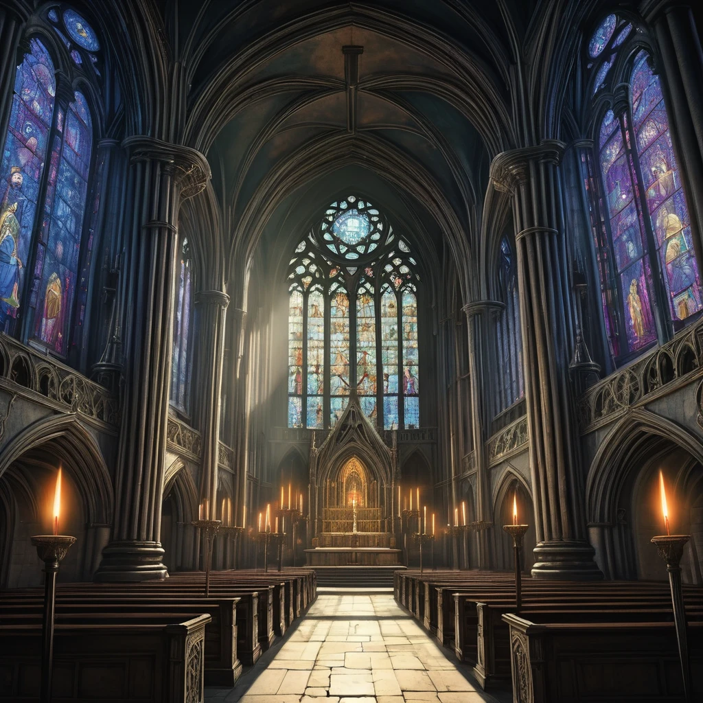 Within the towering walls of Cathedral Sanctus, where stained glass windows depict scenes of ancient battles and divine interventions, lies the solemn grandeur of the Hall of Shadows—a vast chamber illuminated by flickering torchlight and the eerie glow of sacred braziers. At the heart of the hall stands the Altar of Redemption, a massive stone structure adorned with intricate carvings that tell of forgotten heroes and martyrs who sacrificed their lives in the name of faith.
In the wake of a centuries-old prophecy that foretells of an impending apocalypse, the Cathedral Sanctus becomes a beacon of hope and despair in equal measure. Pilgrims and penitents kneel before the altar, their whispered prayers mingling with the haunting chants of robed priests who bear the weight of divine prophecy upon their shoulders.
Amidst the solemnity of the hall, a reluctant hero or a devout acolyte finds themselves drawn into a quest that will test their faith and reshape the destiny of the realm. Guided by cryptic visions and ancient scriptures, they uncover a conspiracy that spans generations—a clandestine cult that seeks to harness dark magic sealed within the cathedral's ancient catacombs.
As they delve deeper into the shadows that lurk beneath Cathedral Sanctus, they encounter spectral guardians and forbidden relics that pulse with untamed power. The hero must navigate treacherous alliances with enigmatic figures—a disillusioned priest who harbors secrets of his own, a mysterious seer who speaks in riddles of impending doom, and a fallen knight whose sword bears the scars of battles fought on both earthly and ethereal planes.
In a realm where the line between faith and heresy blurs and ancient evils stir from their slumber, the hero's journey becomes a crucible of courage, sacrifice, and redemption. They must confront their own doubts and fears amidst the labyrinthine corridors of Cathedral Sanctus, where shadows whisper of forgotten truths and the fate of the realm hangs in