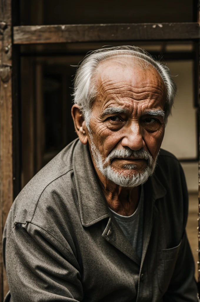 old man waiting