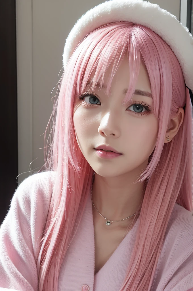 Pink Hair Watery eye first round