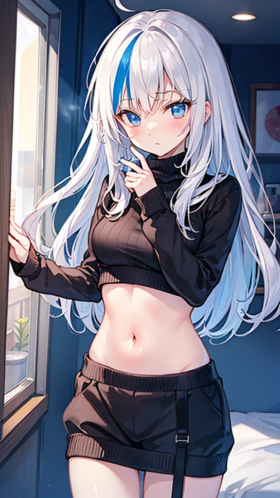 There is a picture of a woman wearing a black top and a black belt., black ink & Copic markers, Fan art of urban girls, Highly detailed exquisite fan art, Molly the Neuromancer, How to draw cartoons, A mix of anime style and Fujifilm, pencil and draw manga with ink, draw manga with ink, detailed fan art, comic art style, pencil and ink manga, clean detailed anime art