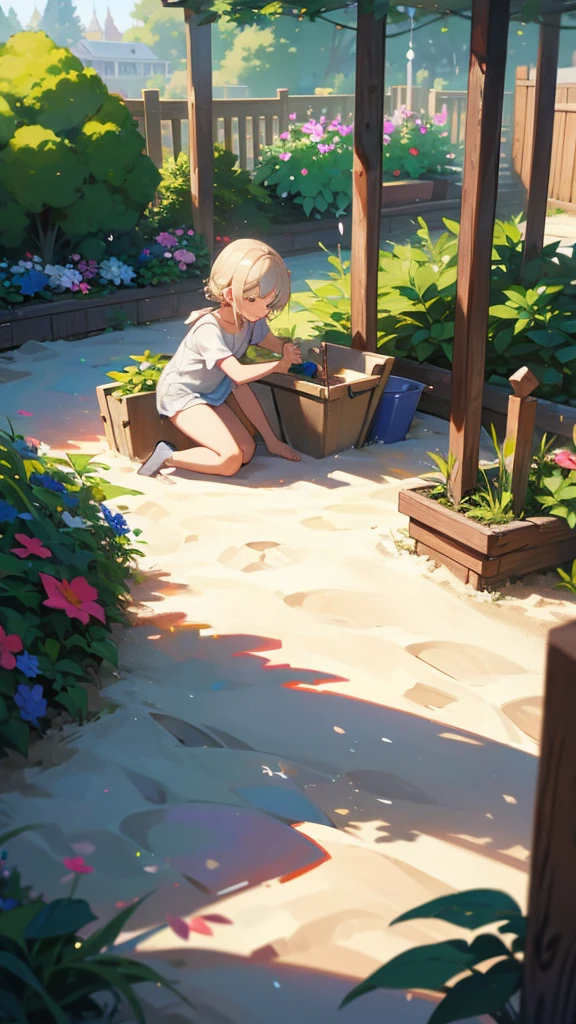 ,garden,playing,Sandbox