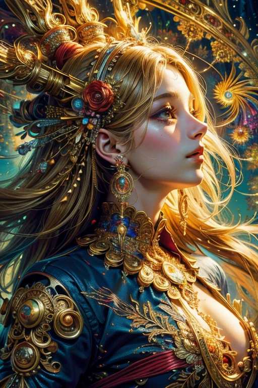 (masterpiece, top quality, best quality, official art, beautiful and aesthetic:1.2), (1girl), extreme detailed,(fractal art:1.3),colorful,highest detailed
