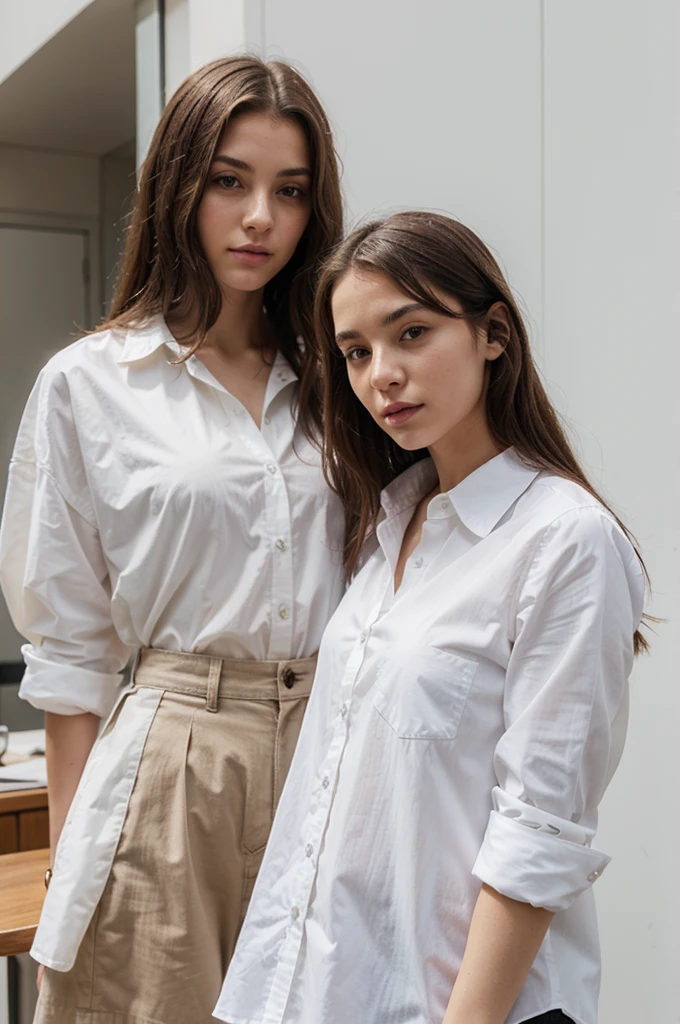 Girls with white shirt