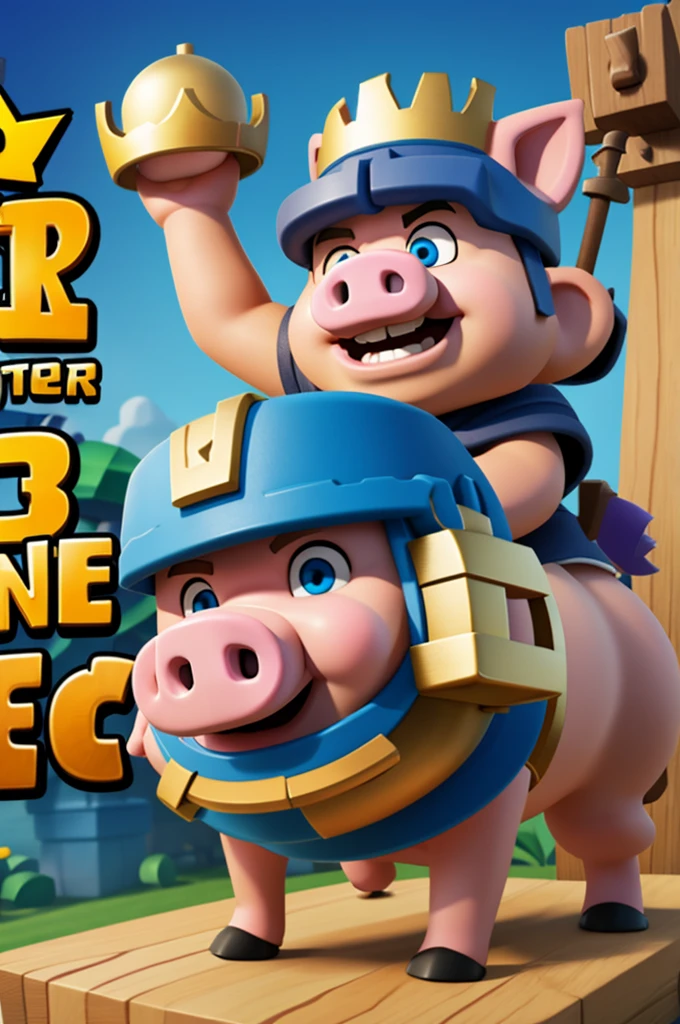 Create a Clash Royale pig rider