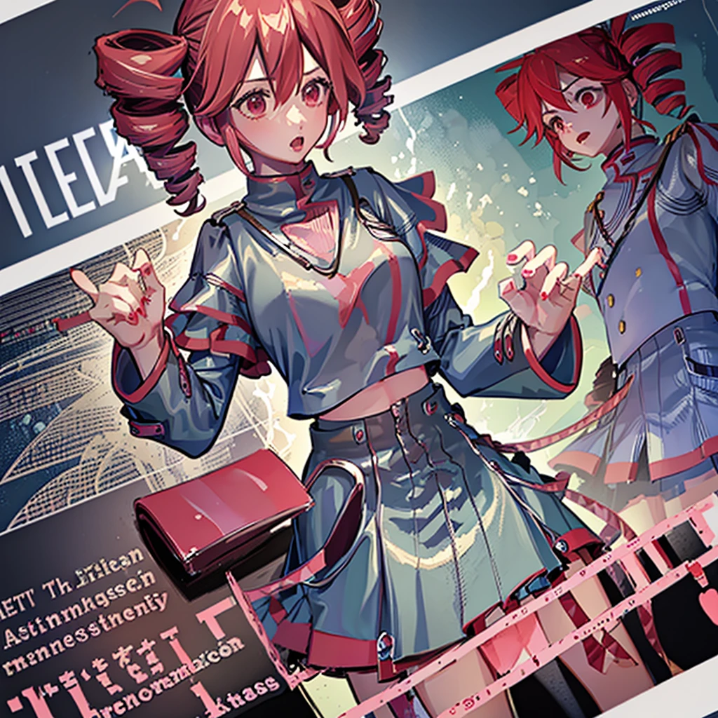 masterpiece, Highest quality, 1 person,( Large Breasts,Are standing, View your audience,),Detailed Background、A person who writes in detail、Accurate human body、Knowledgeable person、Accurate 5 fingers,Cruby Body, konami,Long sleeve、Thighs、alone,tetoclassic,tetosynthv