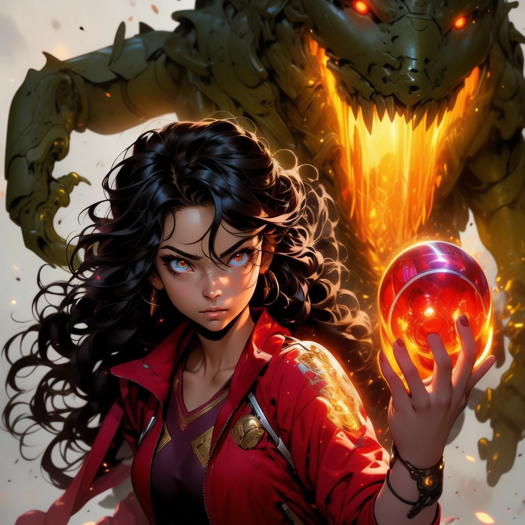 (masterpiece), (best quality), 1girl, detailed hair, cyborg girl, female warrior battle field, stand, (goledn glowing eyes), cyborg armor, golden armor