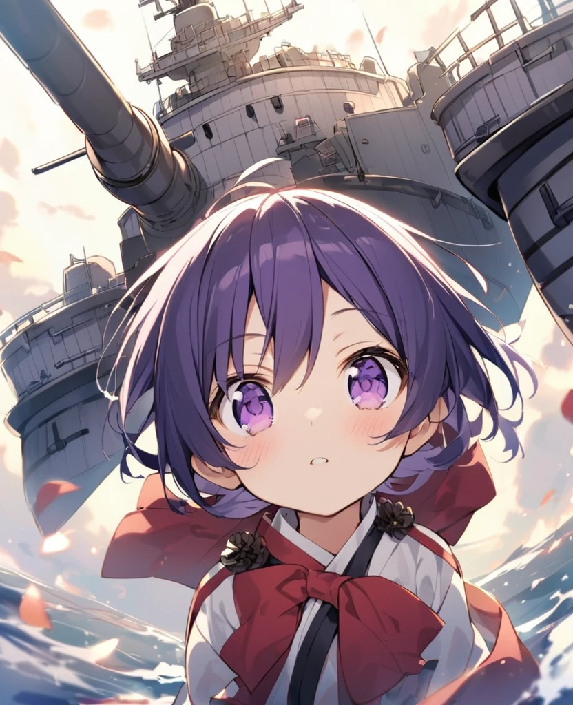 Keito。Purple Eyes。。female。Battleship Yamato。