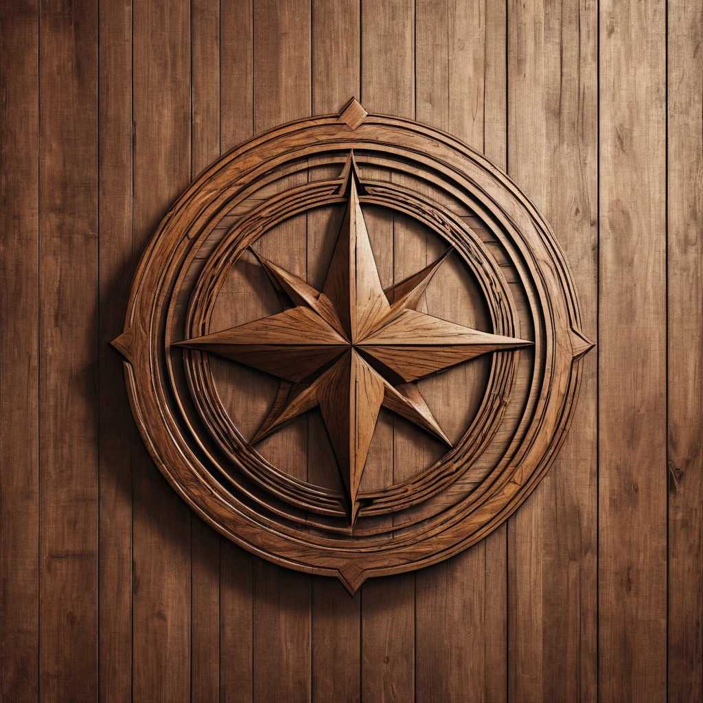 logo DIMS, Wood background,