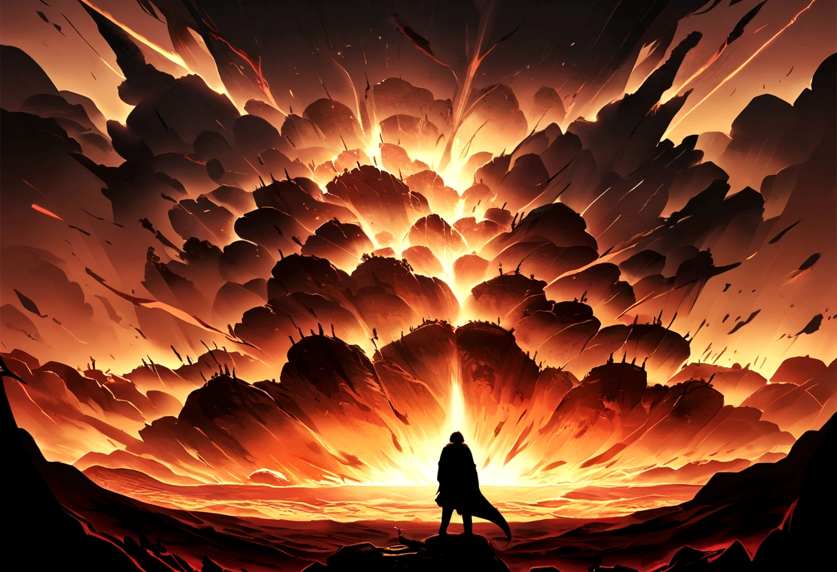 The Last Judgment in the style of the British artist John Martin