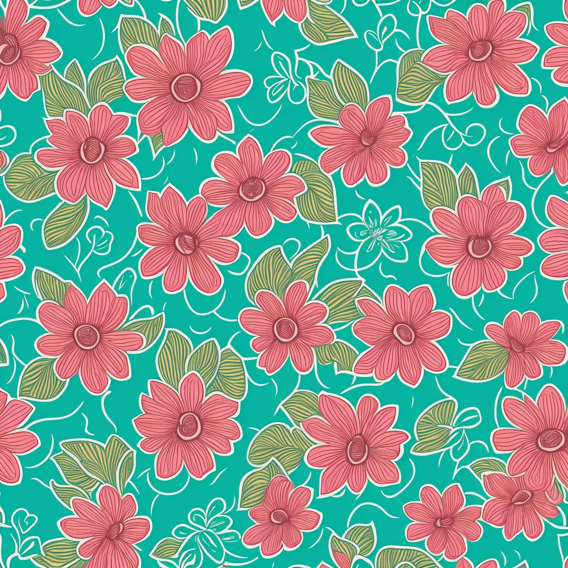 seamless pattern, graffiti, large shapes, blue and cream