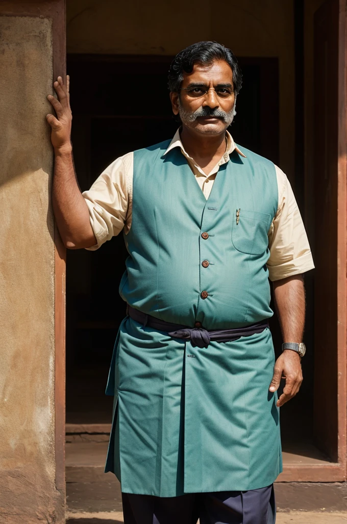 A Indian man named professor gaitonde fat and little bit old