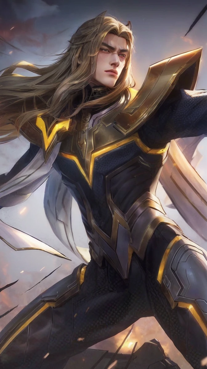 anime guy, male anime style, digital anime illustration, anime style character, anime realism style, handsome japanese demon boy, detailed anime character art, detailed digital anime art, realistic anime artstyle, artwork in the style of guweiz, anime style portrait, handsome anime pose, made with anime painter studio, tattoos, handsome, hand behind his head
