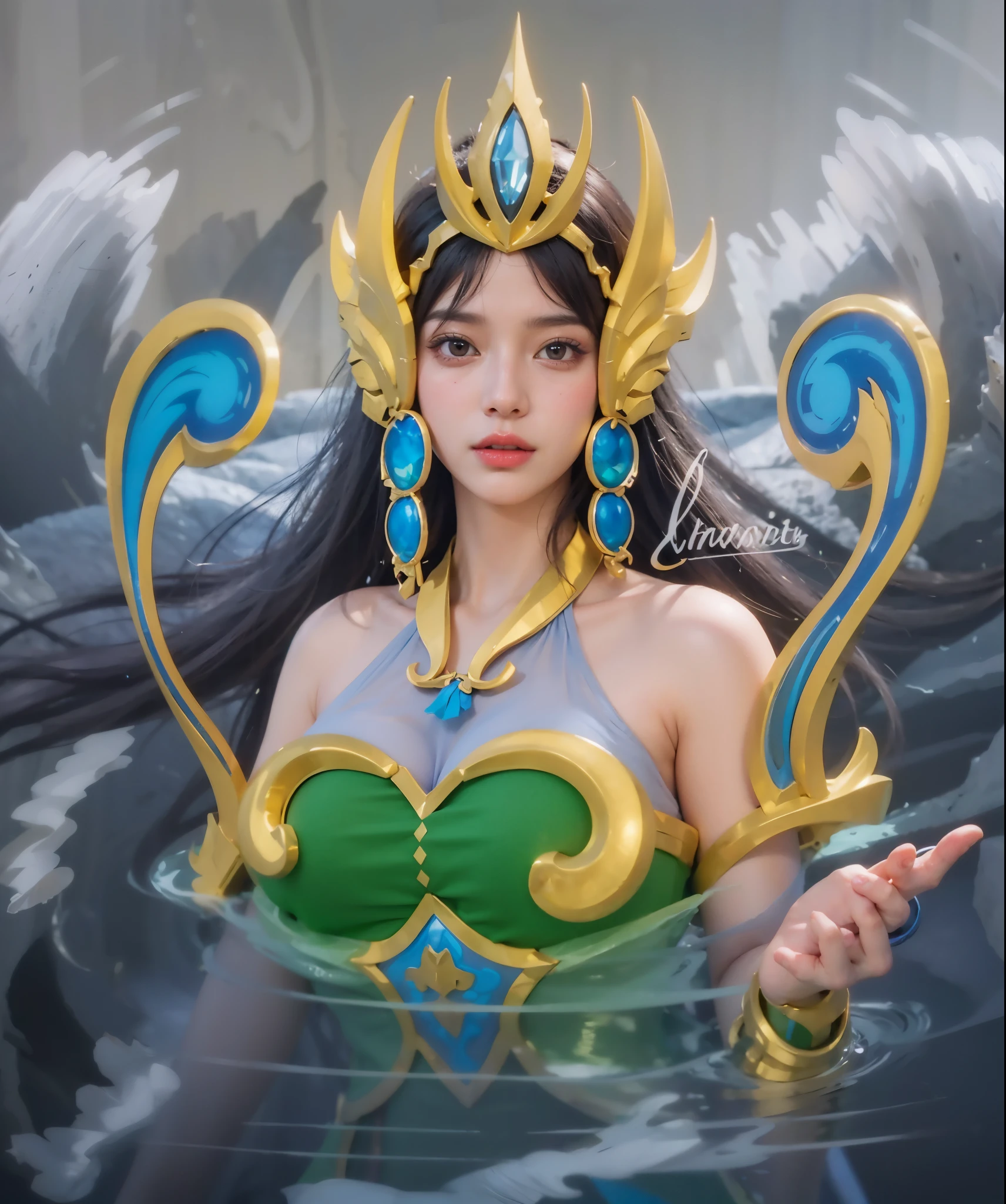 a close up of a 4 girls  ,blonde hair , big booobs ,  shadowbringers cinematic, 4 k detail fantasy, a beautiful fantasy empress, game cg, xianxia fantasy, xianxia hero, 2. 5 d cgi anime fantasy artwork, cinematic goddess close shot, ruan jia and artgerm, wow 4 k detail fantasy, hyperdetailed fantasy character, Hd, high resolution , hyper realistic, fantastic, Detailed skin texture and face.