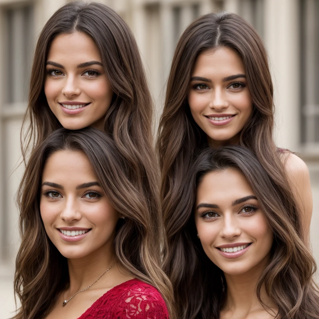 Arafed femme aux longs cheveux noirs souriant et tenant un ongle rouge., on dirait un conte de fées de Noël, Femme cubaine de 30 ans., julia sarde, Fernanda Suarez, belle et souriante, beau visage latin, mannequin brésilien, Marischa Becker, elle ressemble aux quartiers de Laura, Malika Favre, mélange de la Saint-Valentin, en cours d&#39;exécution