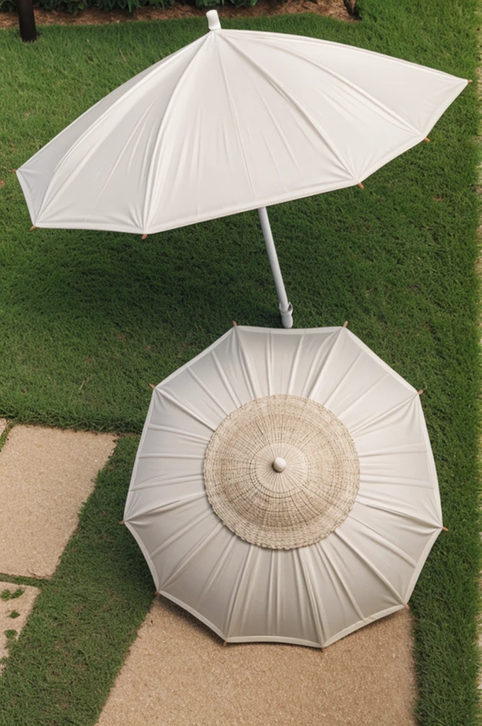 A poop shaped like a parasol
