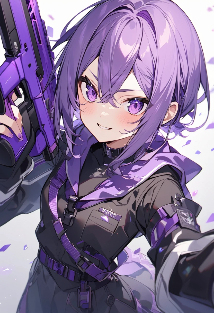 Keito。Purple Eyes。Purple Gun