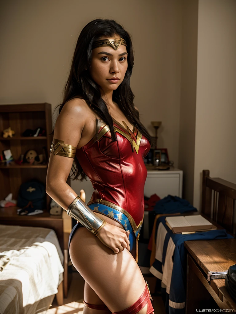 Girl, 12, Navajo, Wonder Woman Outfit, Leotard