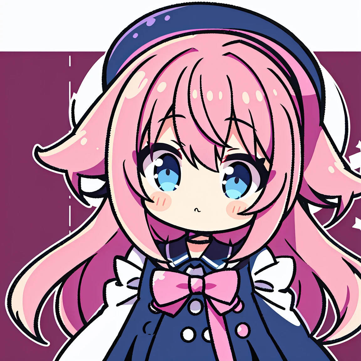 Anime Girls, 1 person, Pink Hair, Hair clip on the right side of the bangs, Black Hat, Bright Blue Eyes, White women's shirt, Small light blue ribbon on chest, Office Uniforms, Tight-fitting shirt, Tight Skirt, stockings,Little,whole body, Front view, alone、The background is bright、Star and spark effects surround the character、Book and pencil in hand、smile、smile