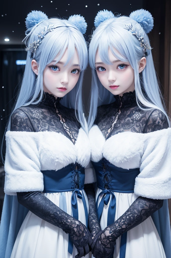 Create a twin sister equal to Winter from aespa who is no different from her