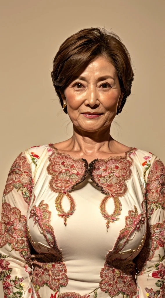 Remove Background, gravure, Portrait of a mature woman, masutepiece, Best Quality, Ultra-detailed, Photorealistic, super detailed skin, Perfect Anatomy, (1 japanese mature woman), (Solo), 90 years old, very Large breasts, Mature Woman Politician, glamor, A sexy, Chromo-white skin, rouge cheeks, Looking at Viewer