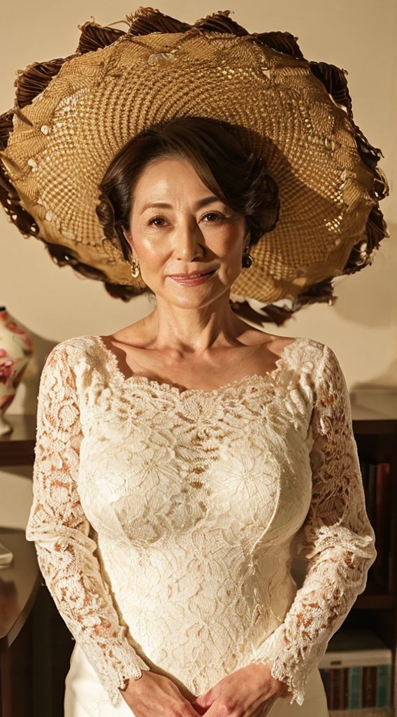 Remove Background, gravure, Portrait of a mature woman, masutepiece, Best Quality, Ultra-detailed, Photorealistic, super detailed skin, Perfect Anatomy, (1 japanese mature woman), (Solo), 90 years old, very Large breasts, Mature Woman Politician, glamor, A sexy, Chromo-white skin, rouge cheeks,  Looking at Viewer