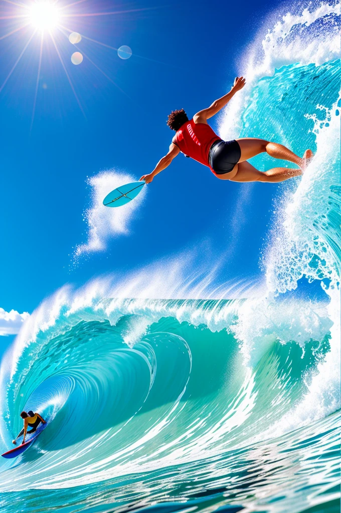 Multiplayer, surf, Thrilling, Vision, Ocean, wave, Ocean洋, Bubbles in the background, High quality, Realistic Effects