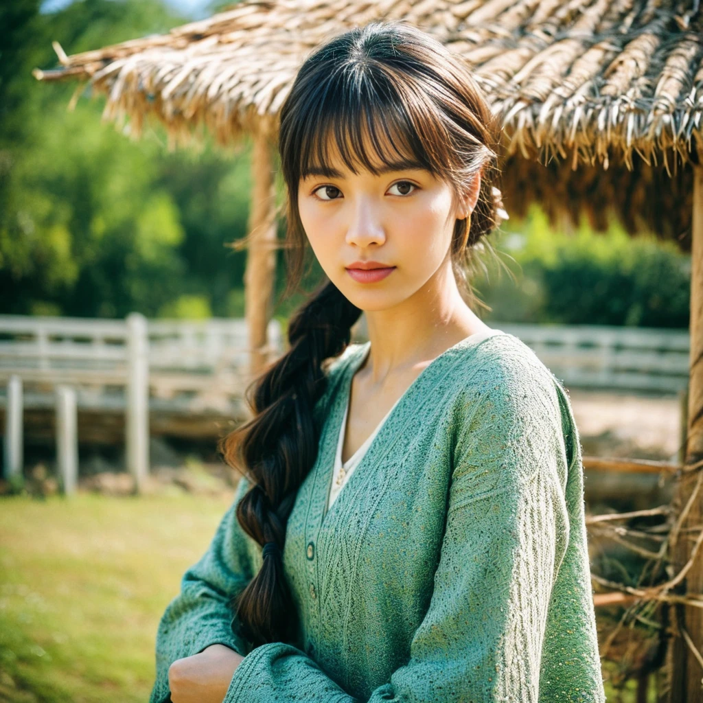 Texture and Detail: Add fine textures to depict the simplicity of village life. Include intricate details in the characters' expressions and clothing to enhance their personalities and emotions.
。 High resolution, masterpiece, Highest quality, Intricate details, Very detailed, Clear focus, Delicate skin, practical skin texture, texture, Delicate eyes, Professional, 4K, Shot with Canon, 85mm, Shallow and deep, Kodak Vision Color, Exactly, Very detailed, photograph_\(Extremist\), photographpractical, practical, Post-processing, Maximum details, Roughness, Real Life, Extremist practical, Photorealism, photographgraphy, 8K Ultra HD, photographgraphy