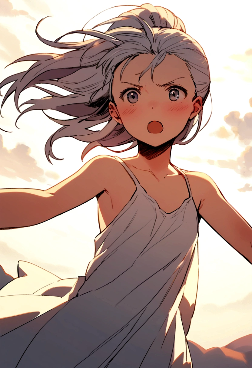 A 13-year-old girl with no clothes on 
