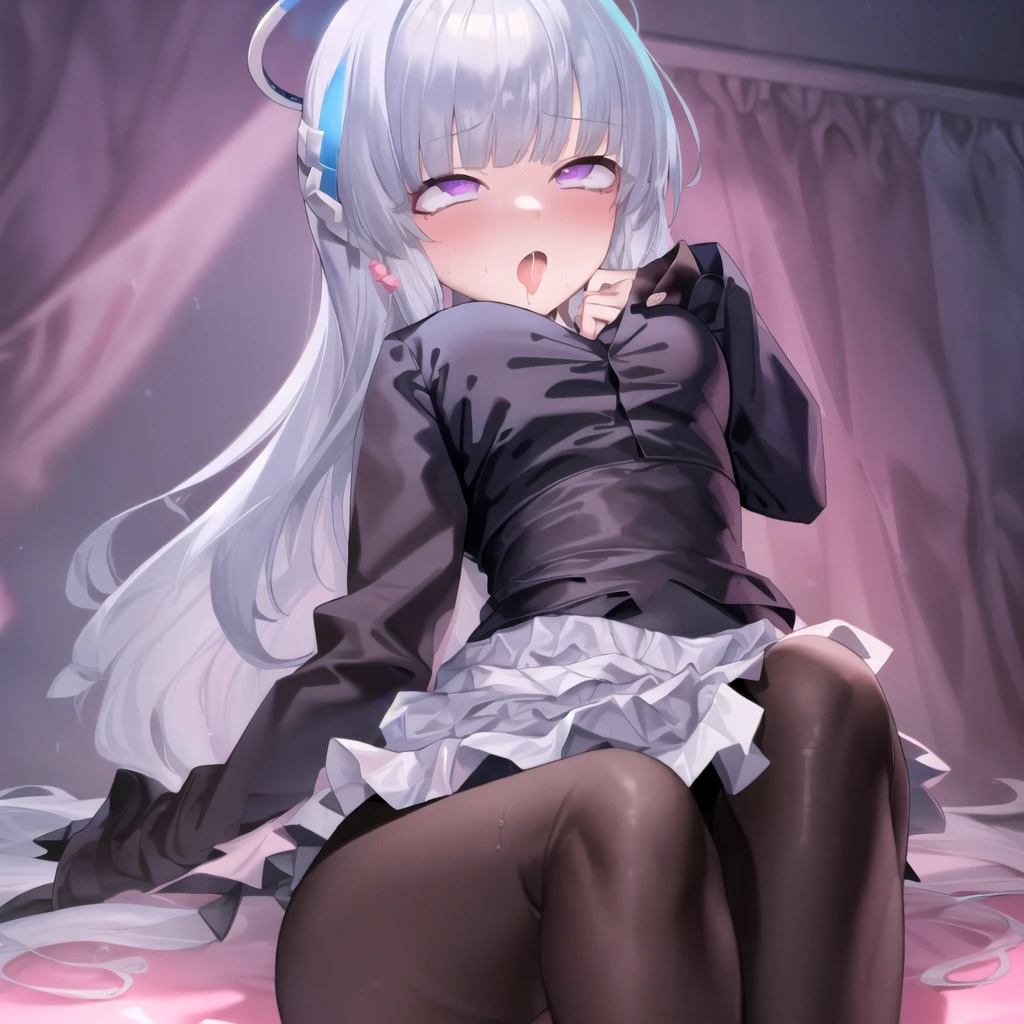 (masterpiece:1.3), (Absurd:1.3), (Highest quality:1.3), (Super detailed:1.3),(Best Shadow:0.7)(Processing wool), Perfect Anatomy, One Girl, alone, just, just-衣装, Hello, Grey Hair, Purple eyes, Blunt bangs, , , , (masterpiece),(Highest quality),(Very detailed),(Best illustrations),(Best Shadow),(Absurd),(Detailed Background),(so beautiful), ,(Very detailed),(Best illustrations),(Best Shadow),(Absurd),(Detailed Background),(so beautiful)noa-outfit, One Girl, alone, Big Breasts, Long Hair, , , , , empty eyes, blank eyes, , , , Heart-shaped, , shiny skin, Wet, , , Roll your eyes, , The pupils constrict, wonderland, , , , , Open your mouth carelessly, , , , , , saliva trail , , , , night , , Pink Neon Lights, , , Beautiful nipples, , Mysterious glow, orgasm, ahegao, rolling eyes, cross-eyed, , , , , , , , Arched back, , , , sleep, Dead, Expressionless, Halo,