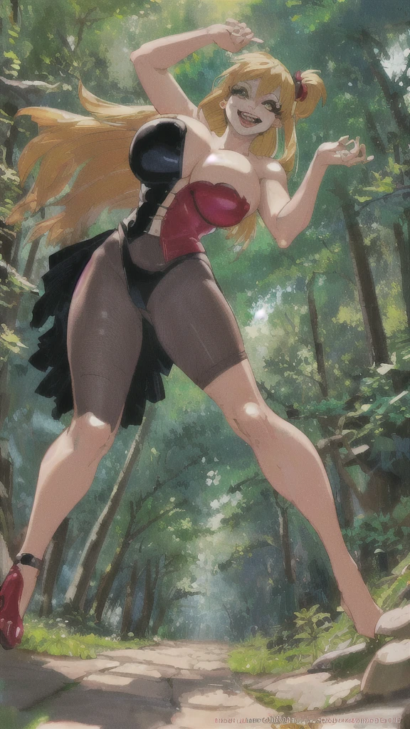 full body, harley quinn, style wizard of oz, yellow brick road, mushrooms, woman, (((from below))), busy forest, foreshortening, (seductive pose), laughing, crazy pose, large breasts, happy,, photorealistic, masterpiece, realistic, high contrast, hyper detailed, best quality, ultra high res, photorealistic, high resolution, detailed,woman, (((from below))), busy forest, foreshortening, (seductive pose), laughing, crazy pose, large breasts, big , huge breasts,happy, blonde hair , photorealistic, masterpiece, realistic, high contrast, ugn kata, hyper detailed, best quality, ultra high res, photorealistic, high resolution, detailed,