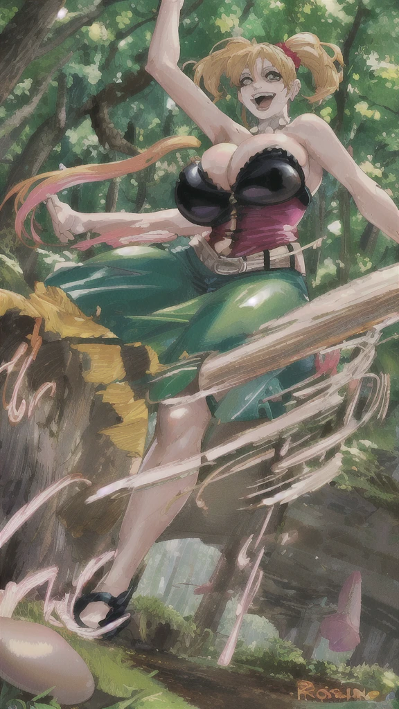 full body, harley quinn, style wizard of oz, yellow brick road, mushrooms, woman, (((from below))), busy forest, foreshortening, (seductive pose), laughing, crazy pose, ?????????????, happy,, photorealistic, masterpiece, realistic, high contrast, hyper detailed, best quality, ultra high res, photorealistic, high resolution, detailed,woman, (((from below))), busy forest, foreshortening, (seductive pose), laughing, crazy pose, ?????????????, big , ????????????,happy, blonde hair , photorealistic, masterpiece, realistic, high contrast, ugn kata, hyper detailed, best quality, ultra high res, photorealistic, high resolution, detailed, 