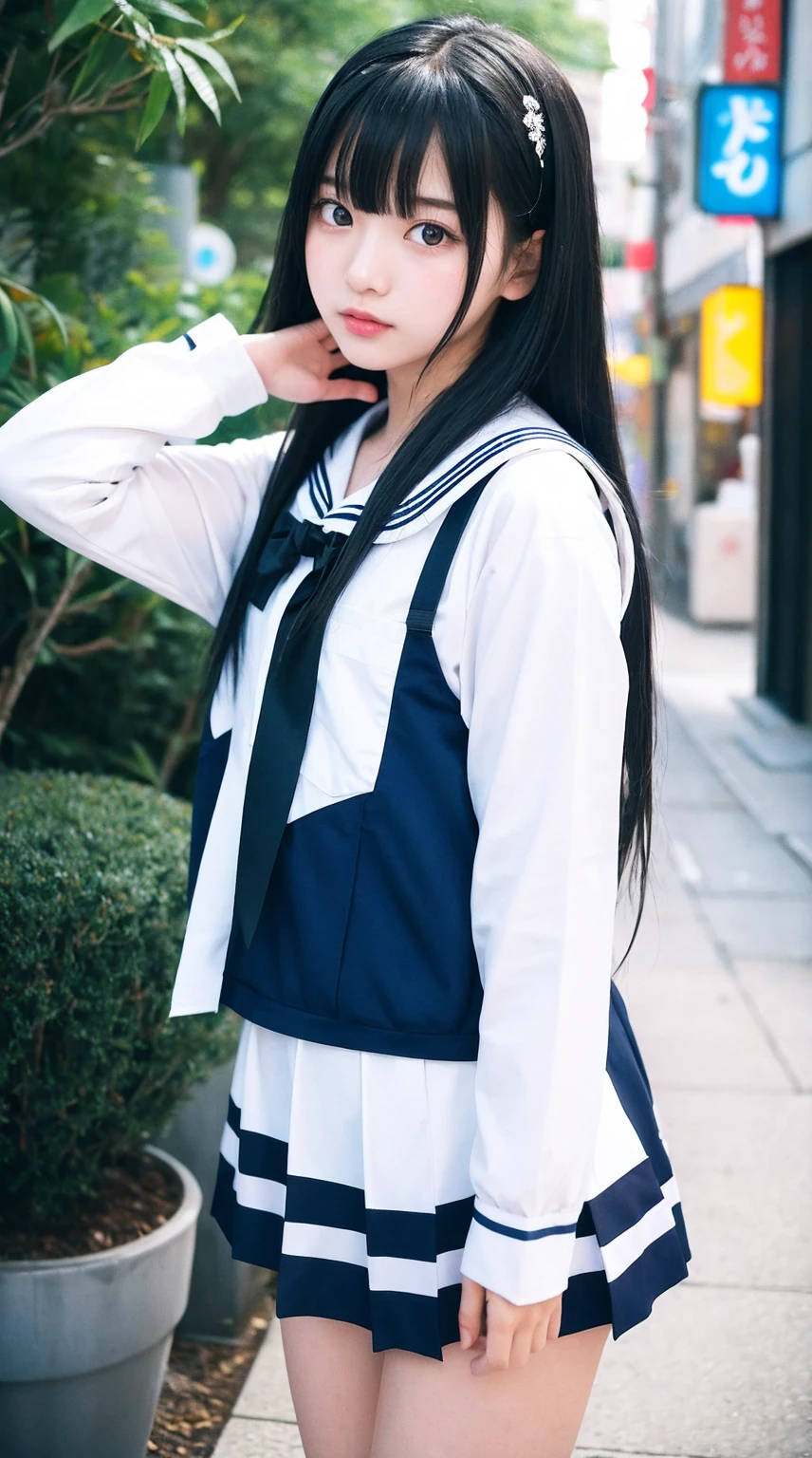 Sukeban Deka、Sailor suit、Yo-yo in the left hand