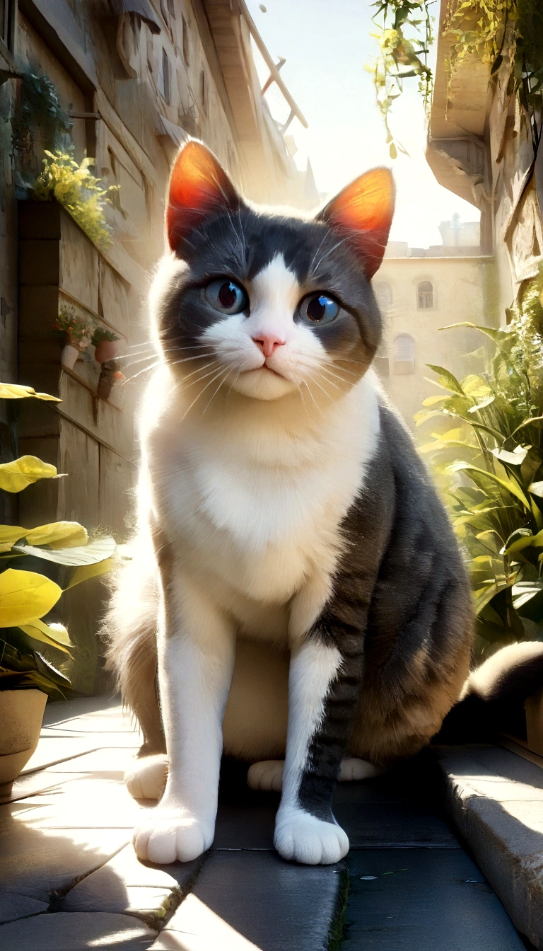 (Highest quality,4K,8K,High resolution,masterpiece:1.2),Super detailed,(Realist,Photorealist,Photorealist:1.37),Beautiful poop,Detailed eyes,Detailed lips,Very detailed,Beautiful poop,Mischievous cat in the garden,Bright light,Bright light,Magic lighting,Cute 3D rendering,Beautiful artwork,Bright lighting is nice,驚くほどBright light,Beautiful digital art,Adorable digital art,Cute cat,Whimsical Cat,魅力的なBright light,Fascinating digital art,Beautiful and shining creatures,かわいいWhimsical Cat,Magical Scene