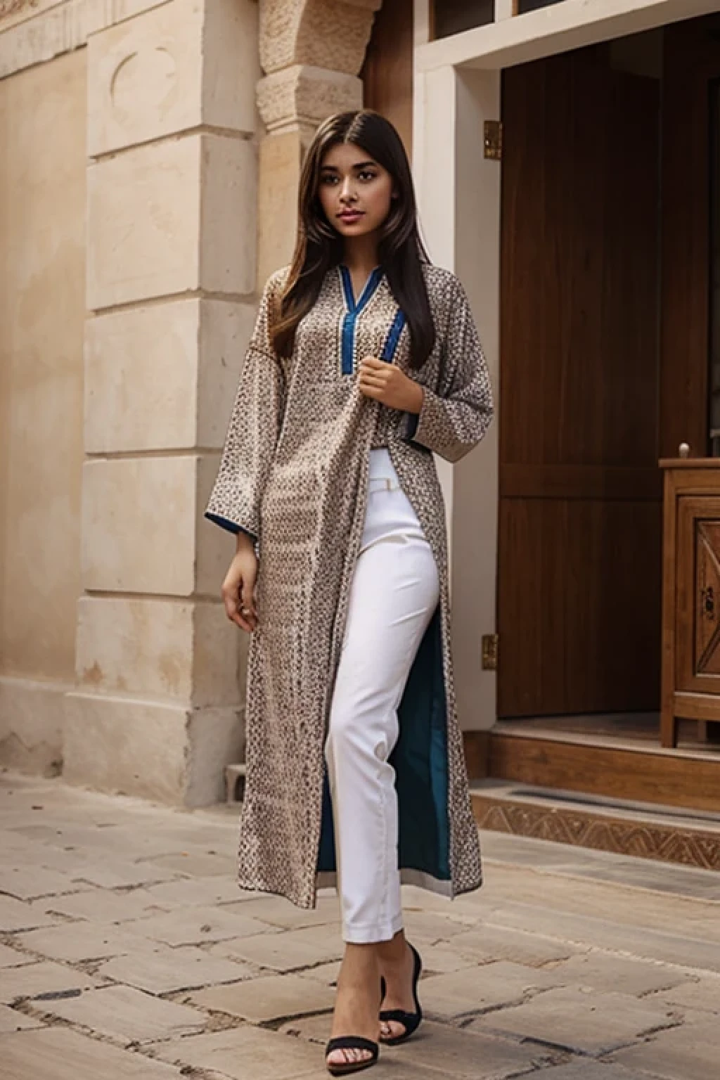 Beautiful Arabic female in traditional clothes