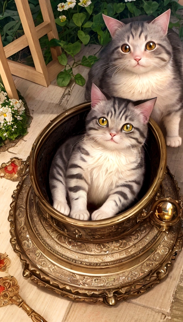 (Highest quality,4K,8K,High resolution,masterpiece:1.2),Super detailed,(Realist,Photorealist,Photorealist:1.37),Beautiful poop,Detailed eyes,Detailed lips,Very detailed,Beautiful poop,Mischievous cat in the garden,Bright light,Bright light,Magic lighting,Cute 3D rendering,Beautiful artwork,Bright lighting is nice,驚くほどBright light,Beautiful digital art,Adorable digital art,Cute cat,Whimsical Cat,魅力的なBright light,Fascinating digital art,Beautiful and shining creatures,かわいいWhimsical Cat,Magical Scene