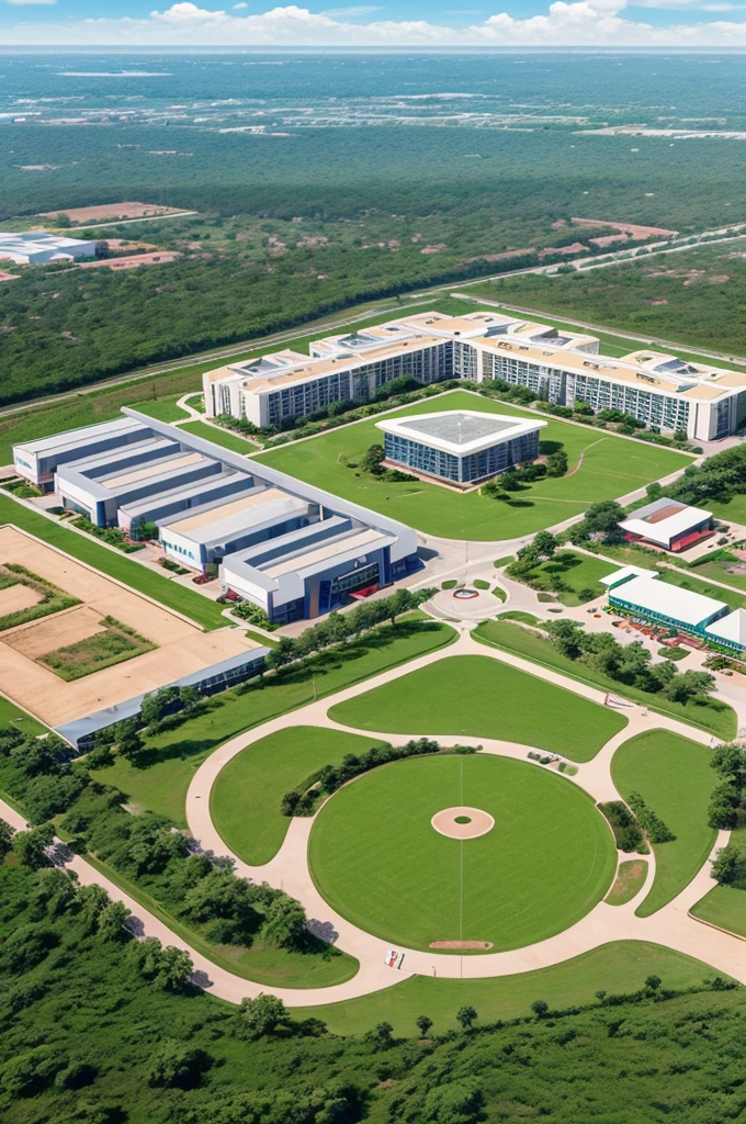 Design of  100 Acres AI based Smart university campus, playground with township including AI factories assign to MNC for development.