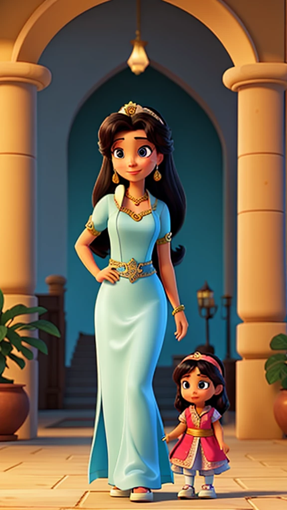 Princess Jasmine and her daughter