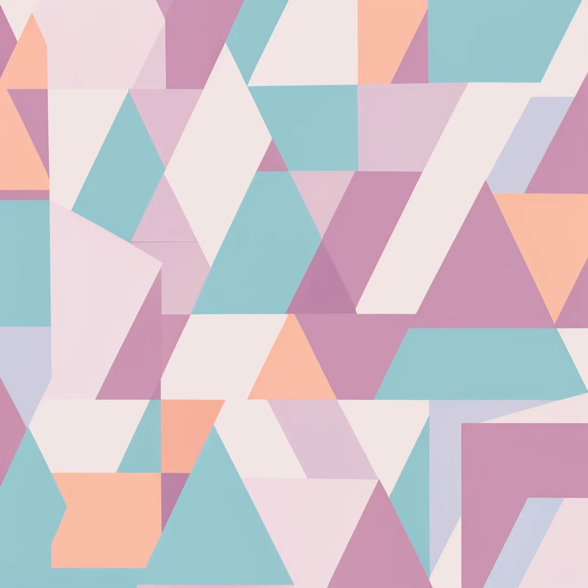 pattern of geometric forms in different positions in different pastel colors background, minimalist style