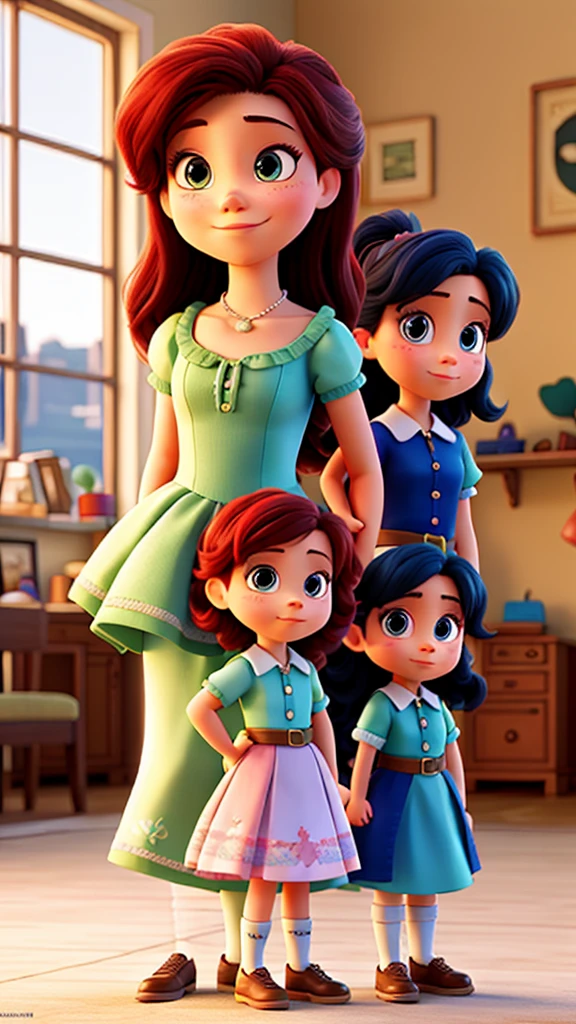 Arial and her two daughters