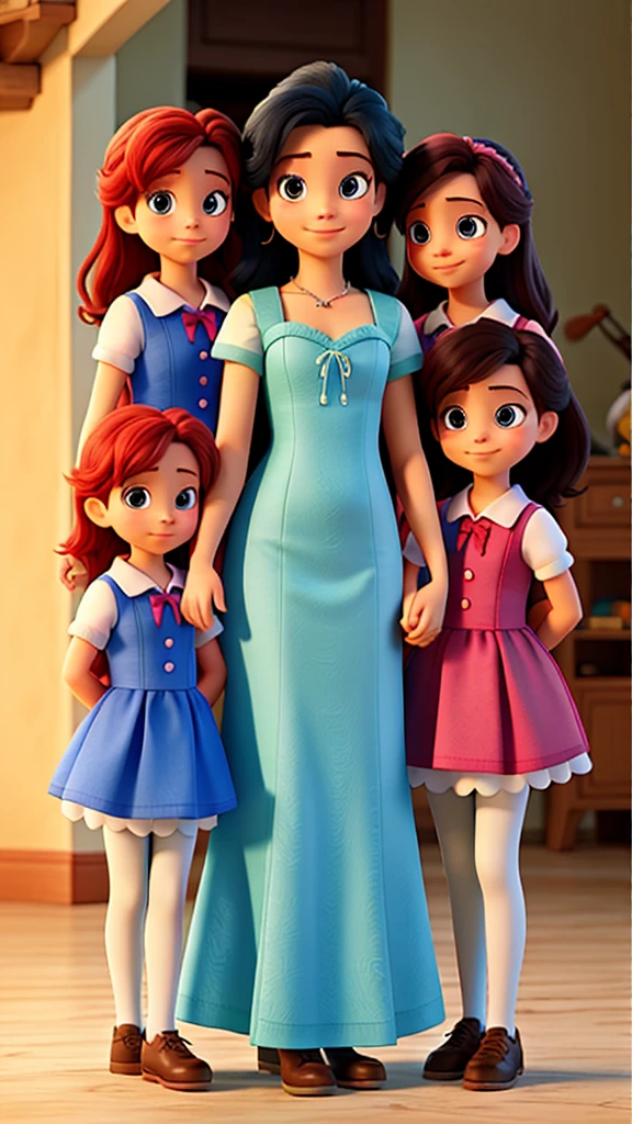 Arial and her two daughters